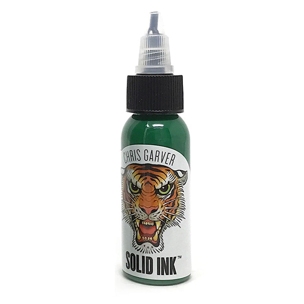 Chris Garver Green Tip — Solid Ink — 1oz Bottle