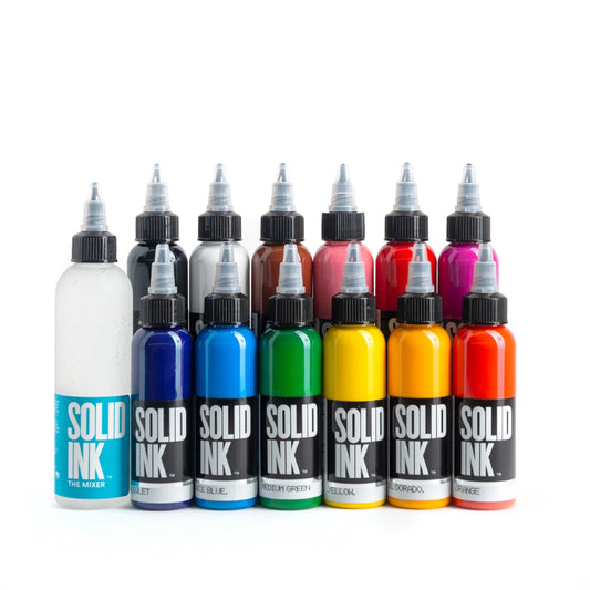 12 Color Spectrum Set — Solid Ink — 1oz Bottles