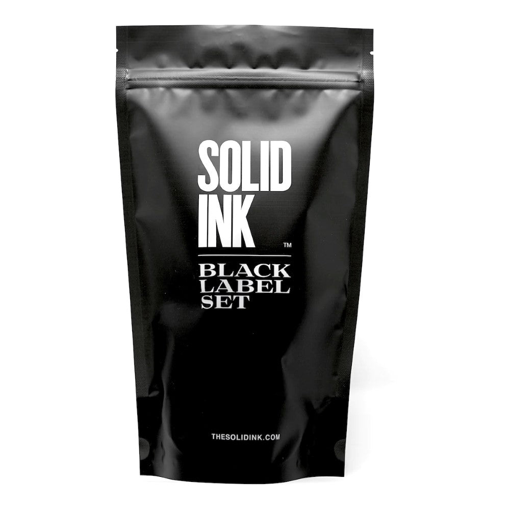 Black Label 4 Bottle Grey Wash Set — Solid Ink — 1oz Bottles