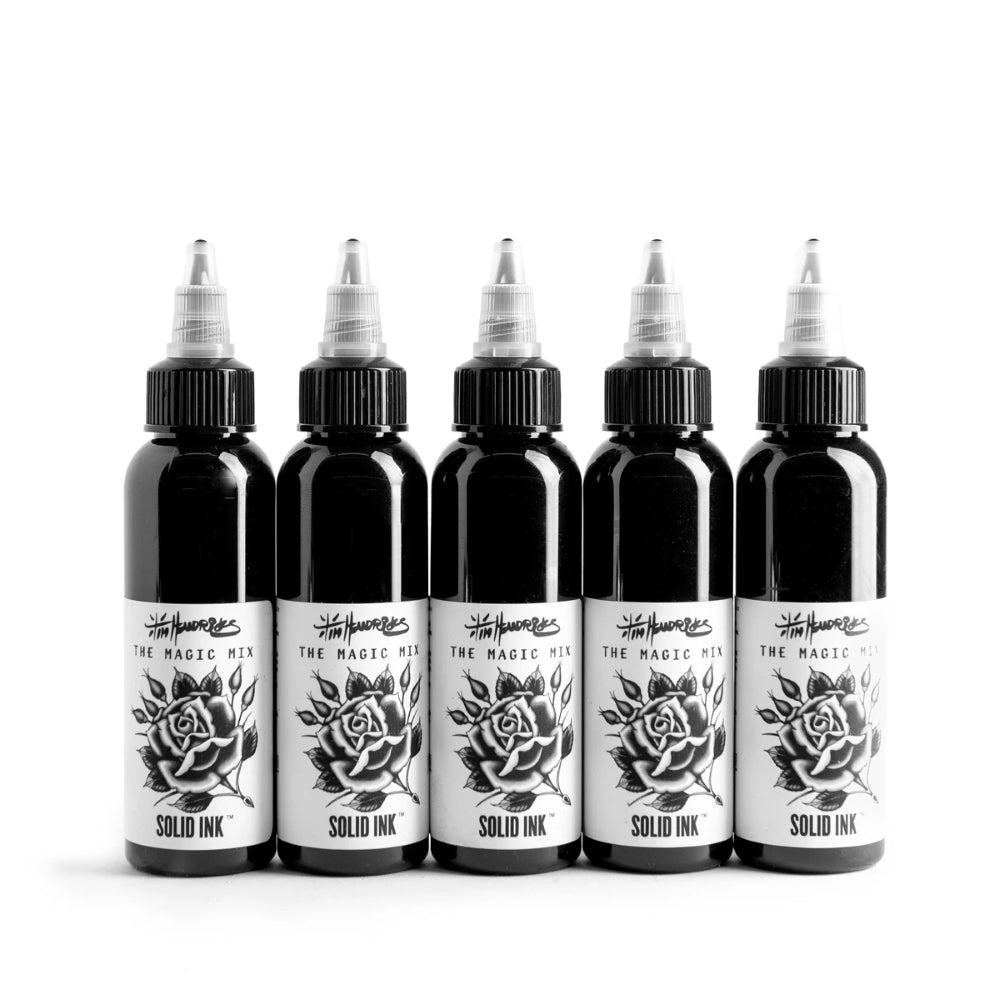 Tim Hendricks 5 Bottle Magic Mix Set — Solid Ink — 1oz Bottles (Tim with client)