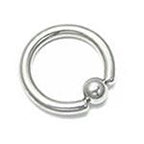 10g Steel Captive Bead Ring — Price Per 1 - Painful Pleasures