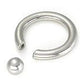 8g Stainless Steel Captive Bead Ring with Snap Fit Ball - Ball Out