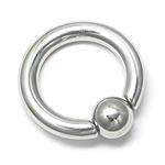 4g Stainless Steel Captive Bead Ring with Snap Fit Ball