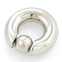 00g Stainless Steel Captive Bead Ring with Snap Fit Ball - Price Per 1