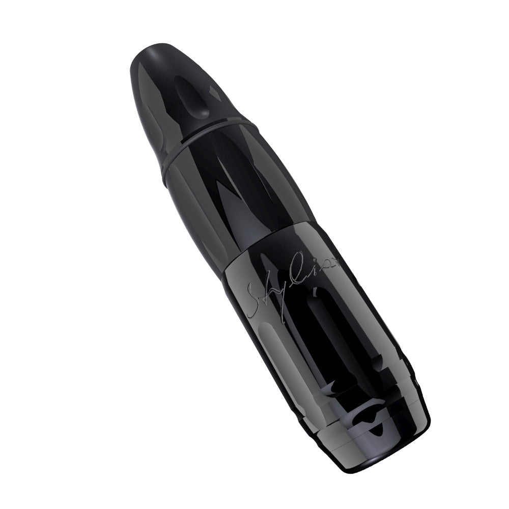 Stigma-Rotary® Stylist Tattoo Machine — Black — Angled View