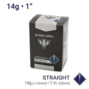 14g Sterilized 1" Body Piercing Needles — Box of 100 - Painful Pleasures