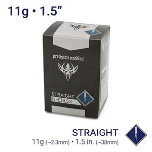 11g Sterilized 1.5" Body Piercing Needles — Box of 50 - Painful Pleasures