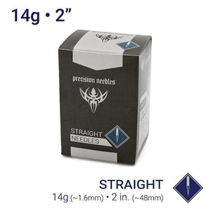 14g Sterilized 2" Body Piercing Needles — Box of 100 - Painful Pleasures