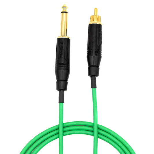 USA Strike 6’ RCA Power Cord — Lime Green