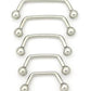 14g 80° Stainless Steel Surface Barbell- Size Options