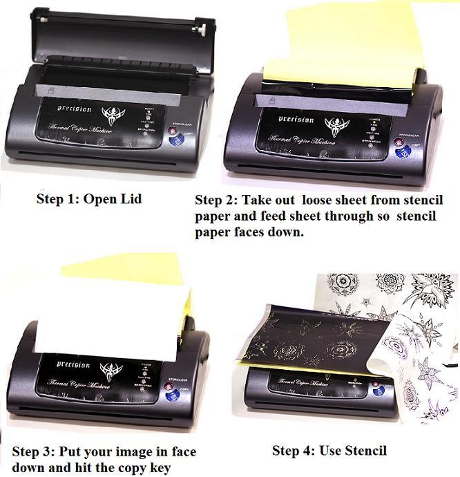 Precision Small Portable Thermal Tattoo Copier Machine with Cord