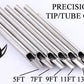 4" Precision Flat Tattoo Tip - Tip Tube Set Up