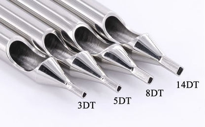 4" Precision Diamond Tattoo Tip - Size Chart