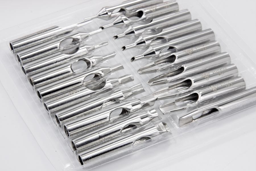 20 Mixed PREMIUM Precision Steel Tattoo Tips - Box of 20 Different Tips