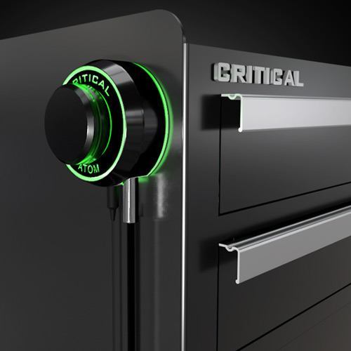 Critical Tattoo Atom Power Supply - Black on Surface