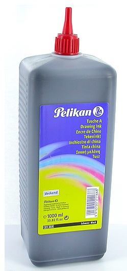 Pelikan Drawing Ink — Black — 1000mL Bottle – Painful Pleasures