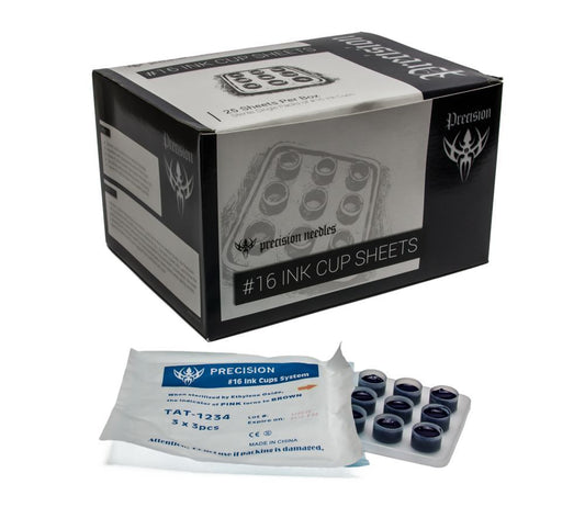 Sterile Single Packs of #16 Precision Ink Cup 3 x 3 Sheets - One Box of 25 Sheets