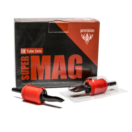 Super Mag Tube & Grip Sets — 1” Magnum Disposable Grips — Box of 18