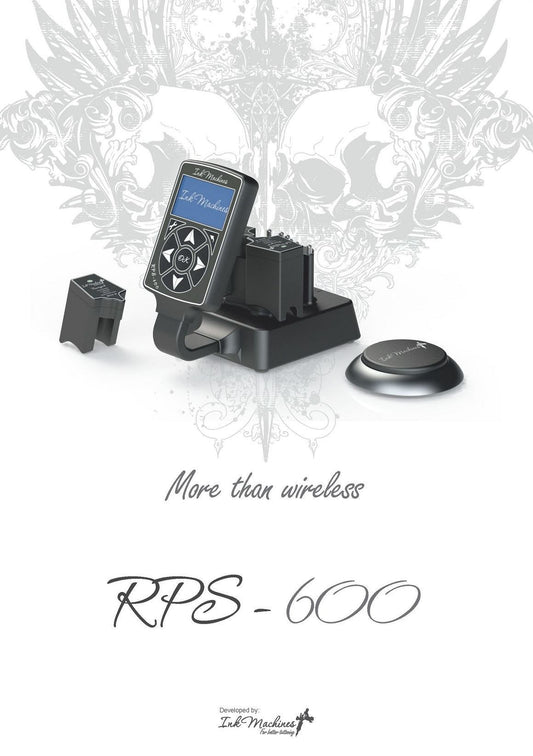 Ink Machines RPS-600 Wireless Power Supply with 2 Power Packs