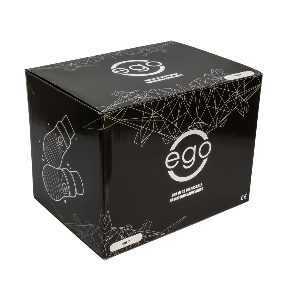 Ego Hawkflow Disposable Hawk Grips in Gray – Box of 15