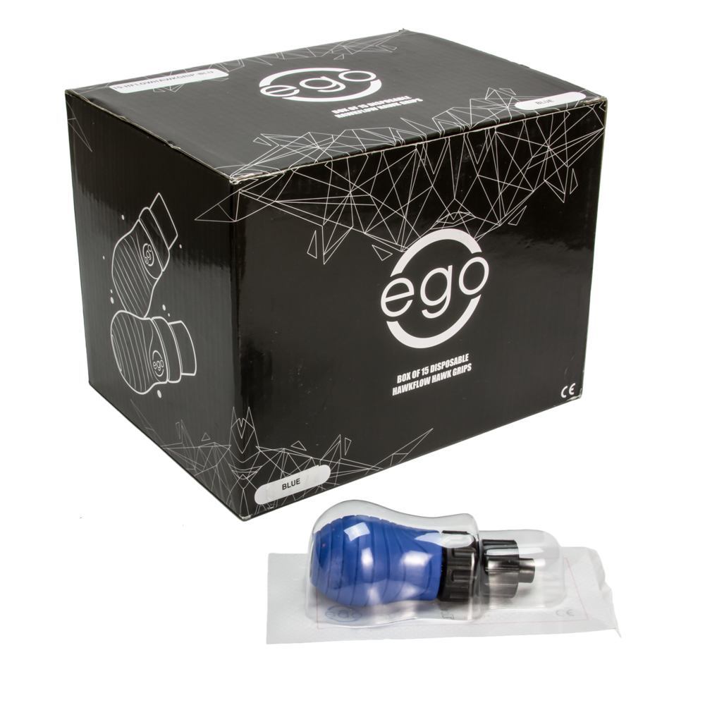 Ego Hawkflow Disposable Hawk Grips in Blue – Box of 15