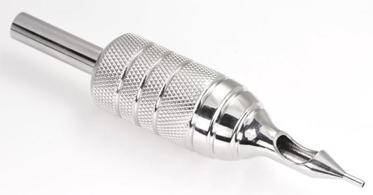 5RT - 1 PIECE Combo Stainless Steel Tattoo 7/8" Grip with 5RT Round Tip