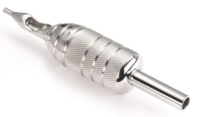 18RT - 1 PIECE Combo Stainless Steel Tattoo 7/8" Grip with 18RT Tip