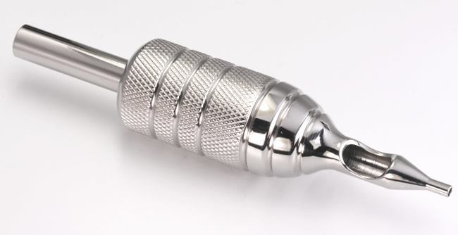 18RT - 1 PIECE Combo Stainless Steel Tattoo 7/8" Grip with 18RT Tip