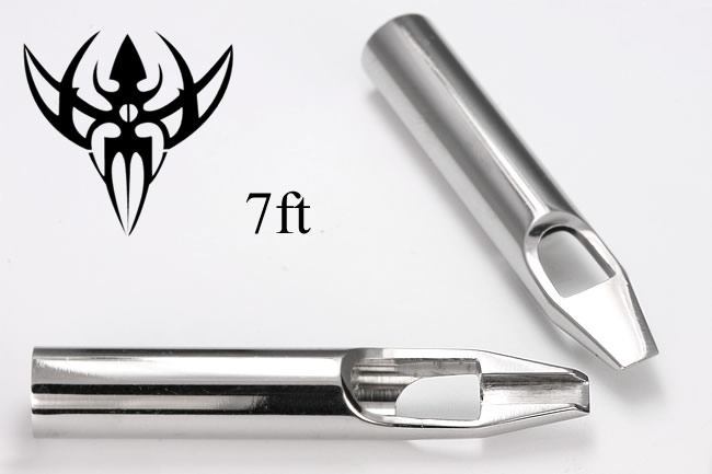 7FT PREMIUM Tattoo Flat Tip - Open Mouth Style Tattoo Tips