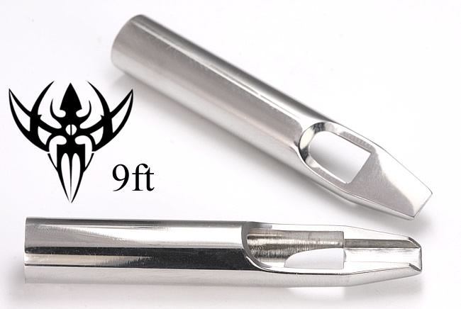 9FT PREMIUM Tattoo Flat Tip - Open Mouth Style Tattoo Tips