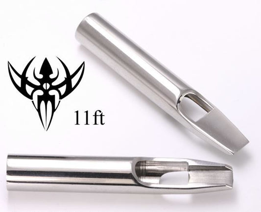 11FT PREMIUM Tattoo Flat Tip - Open Mouth Style Tattoo Tips