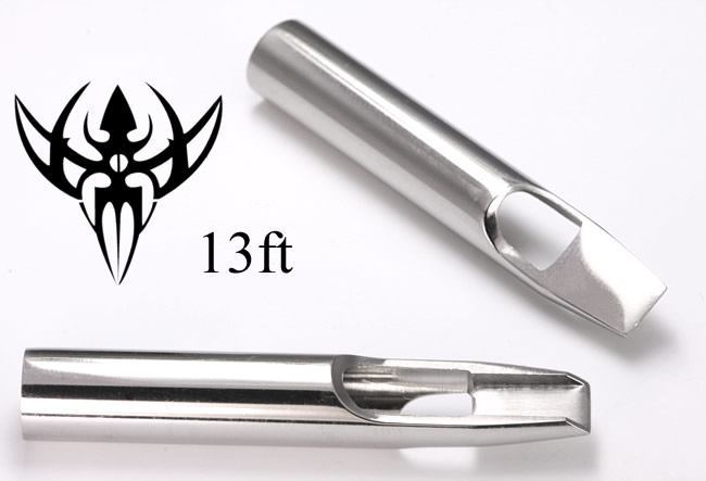 13FT PREMIUM Tattoo Flat Tip Open Mouth Style Tattoo Tips