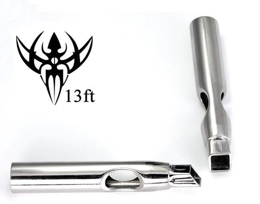 13FT PREMIUM Tattoo Flat Magnum Tip Closed Mouth BOX Style Tattoo Steel Tips