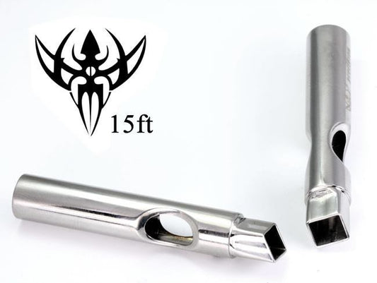 15FT PREMIUM Tattoo Magnum Flat Tip - CLOSED Mouth BOX Style Tattoo Steel Tips