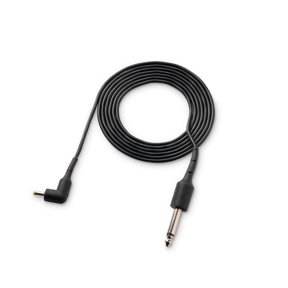 FK Irons Darklab 6’ Right Angle Air Mini DC Cable — Black