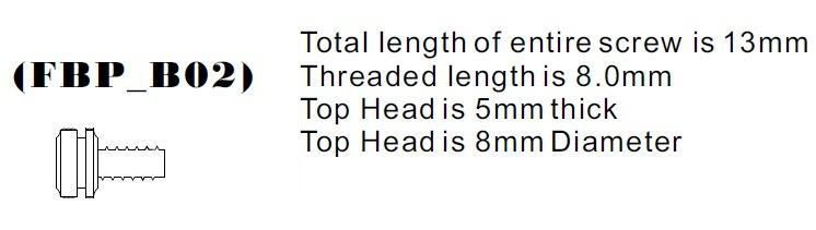 Brass Front Binding Post Screw - M4 Metric - Version 2