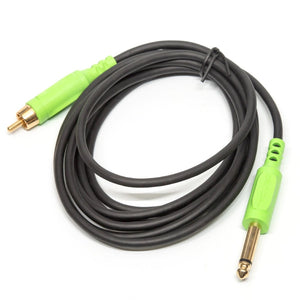 Critical Magnetic Straight RCA Cord (7') Green and Black - Painful Pleasures