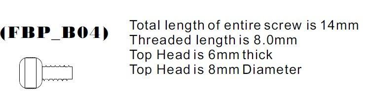 Round Head Brass Front Binding Post Screw - M4 Metric - Version 4
