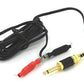 8'-Long Precision Clip Cord With Spring-Style Clips & a 1/4" Jack Mono Plug