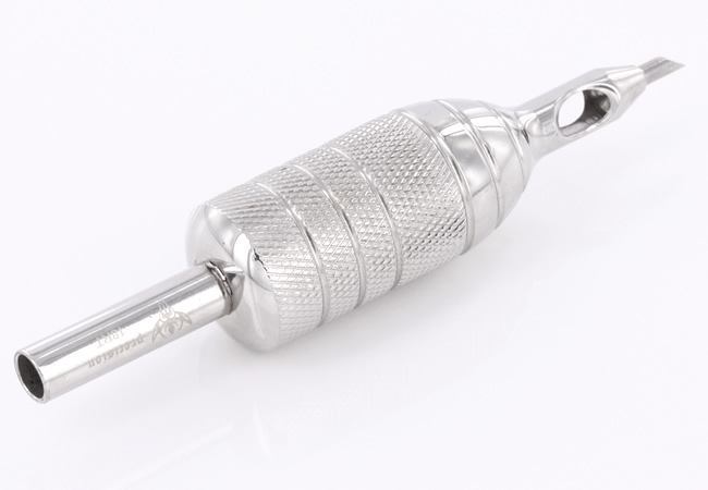 Premium 1 Piece Grip/Tip Combo - Stainless Steel - 7/8" Grip with 18RT Round Tip