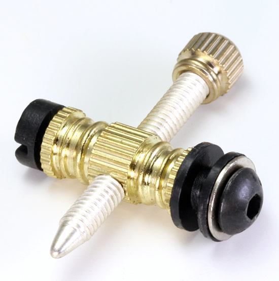 Brashness Brass Binding Post Set - M4 Metric - Complete Replacement Tattoo Machine Part