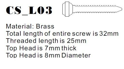Screw Dimensions