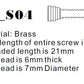 Brass Screw Dimensions