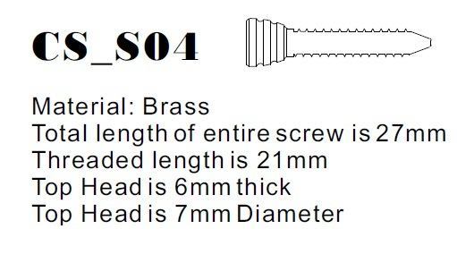 Brass Screw Dimensions