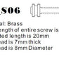 Version 6 Brass Screw Dimensions