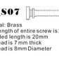 Version 7 Copper Screw Dimensions