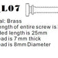 Version 7 Copper Screw Dimensions