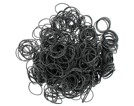 Black #12 Rubber Bands - 1/4lb Bag - Use for Forceps, Tattoo Barriers, etc.