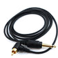 Precision 8’ Long Right Angle Gold-Plated RCA Cable