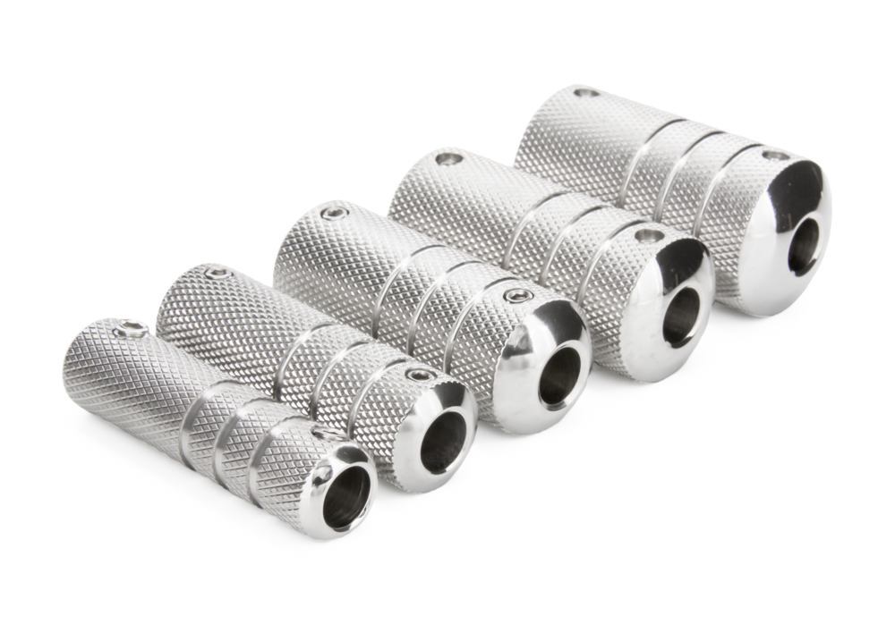 Precision Stainless Steel Tattoo Knurled Grip 13mm up to 32mm - 6 Sizes